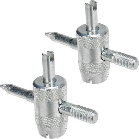 Set of 2 Valve Core Removers, 4-in-1 Hardware Tools, Car Tire Repair Tool Set (1/5)