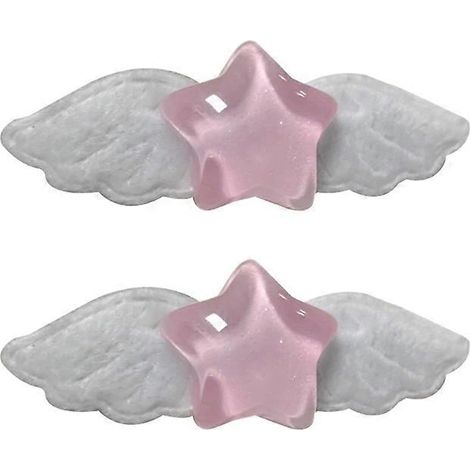 Lot de 2 pinces à cheveux en forme d'ailes d'étoile, accessoire de coiffure, cadeau idéal pour les fêtes (1/5)