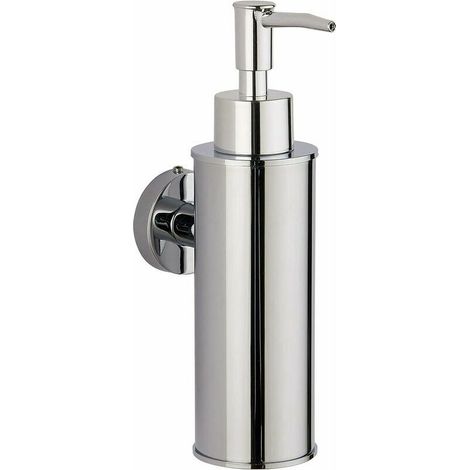 Distributeur de savon mural en acier inoxydable argent 304, distributeur de savon mural à presse pour gel douche et désinfectant pour les mains d'hôtel (1/5)