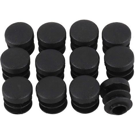 Embouts pour pieds de table et de chaise, capuchons ronds en plastique de 14 mm de diamètre, tubes d'insertion filetés, 12 pièces. (1/5)