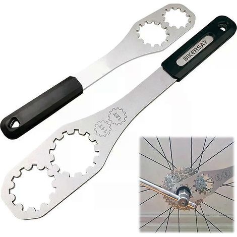 Outil de démontage de volant d'inertie pour cassette de vélo, clé fixe pour volant d'inertie, accessoires de vélo - JXLGV (1/4)