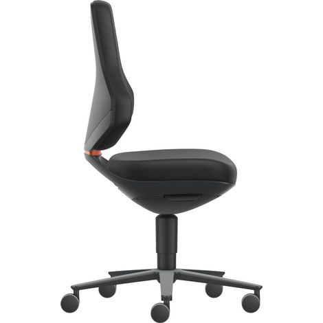 Bimos Arbeitsstuhl Texon 2 anthrazit Sitzhöhe 450-620 mm, Skintec schwarz (1/4)