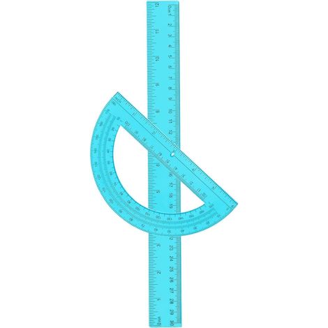 Règle et rapporteur pour l'école, le bureau, dessin, la (1/5)