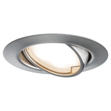 Paulmann 93414 Base Spot encastrable LED LED 5 W fer (brossé) C747241 (1/5)