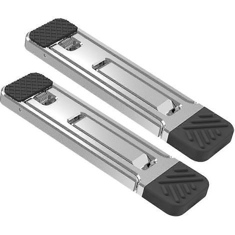 Lot de 2 supports de téléphone portables pliables et mini, réglables, pour bureau.-5.33X1.42X0.35CM-Silver (1/4)