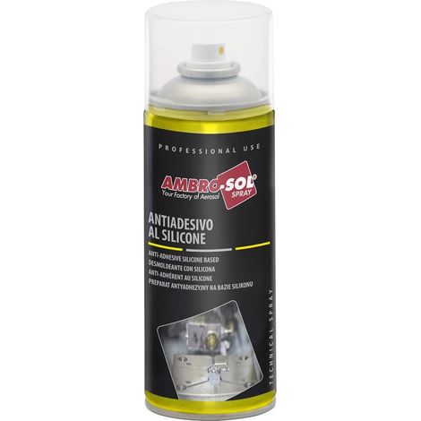 Ambro-Sol - I250 Antiadesivo al Silicone, Lubrificante, Lucidante, Protettivo e Perfetto come Distaccante, Bomboletta Spray in Banda Stagnata 100% Riciclabile all'Infinito da 400 ml (1/4)