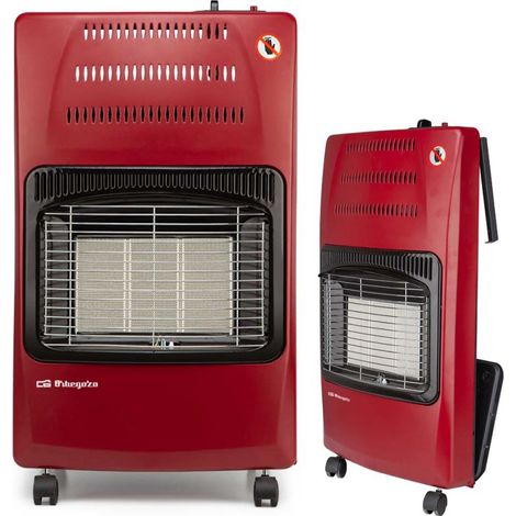 Suinga – Chauffage de chantier au gaz 4200W – Triple sécurité – Allumage piézoélectrique – Pour espaces confinés – Dimensions 42 x 74 x 35 cm