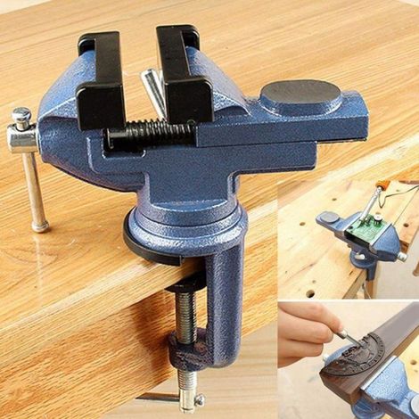 Étau de Table de 5,1 cm, Pince sur Établi, Base Rotative à 360 Degrés, Étau Réglable pour le Travail Du Bois.,Comme Indiqué (1/5)