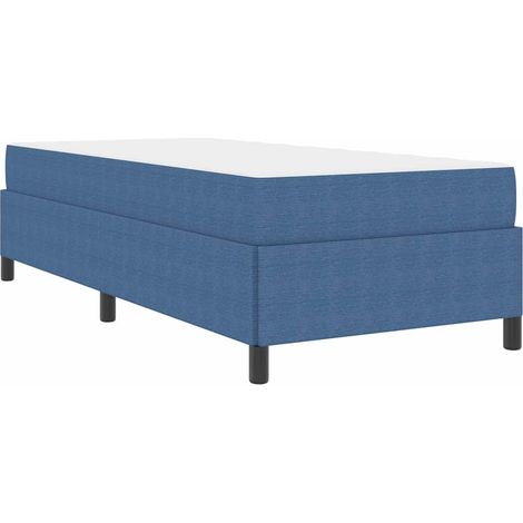 Bed Frame Blue 100 x 200 cm Corduroy fabric vidaXL (1/5)