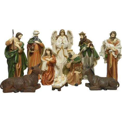 Set 10 PZ Natività multicolore 12x22,5x47 cm (1/3)