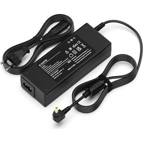 19 V 4.74 A 90 W Chargeur Ordinateur Portable - Medion Toshiba Lenovo ASUS AC Adaptateur Connecteur : 5.5 x 2.5 mm, adapté à ASUS ZenBook Toshiba Satellite Medion Akoya Chargeur pc Portable Universel (1/5)