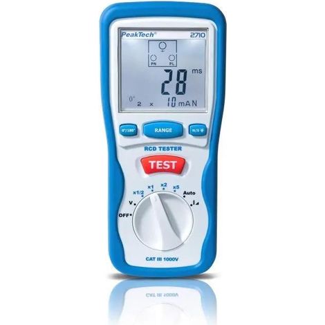 Testeur de courant différentiel Peaktech P 2710 noir compact