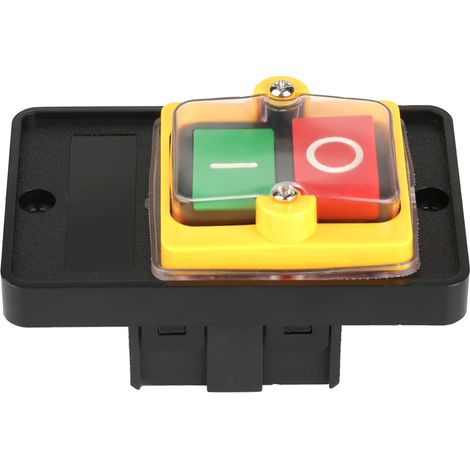 1 interrupteur à bouton-poussoir noir KA0-5 380 V 10 A à 2 positions (1/5)