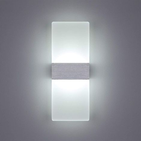 6W Applique Murale LED Intérieure 6000K Blanc Froid Lampe Murale en Acrylique Design Moderne Taille: 29x11CM Utilisé pour décorer l'étude d'escalier de couloir de chambre à coucher de salon e (1/5)