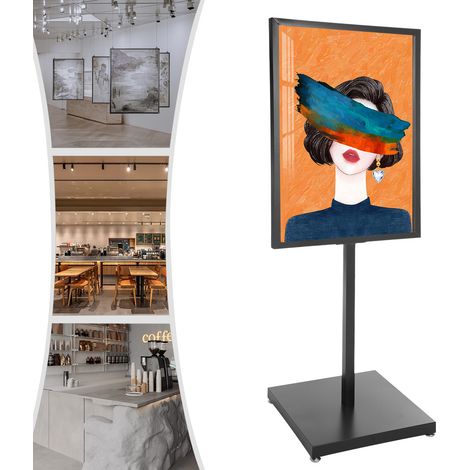 YISSALE - Werkzeug - Bodenständer für Plakate und Schilder - freistehender Posterhalter für Werbung und Aushänge, geeignet für 5 mm dicke Plakate, ideal für Einkaufszentren, Supermärkte, Restaurants, (1/5)