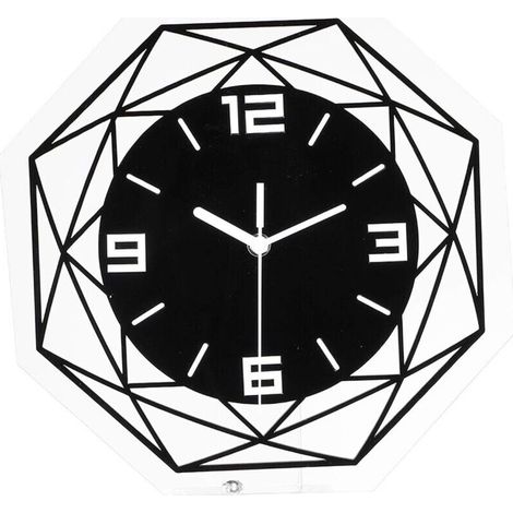Geräuschlose Wanduhr, 30 cm. Moderne Wanduhr mit Pendelfunktion, originelle Uhr für Wohnzimmer, Büro und Wohnbereich.