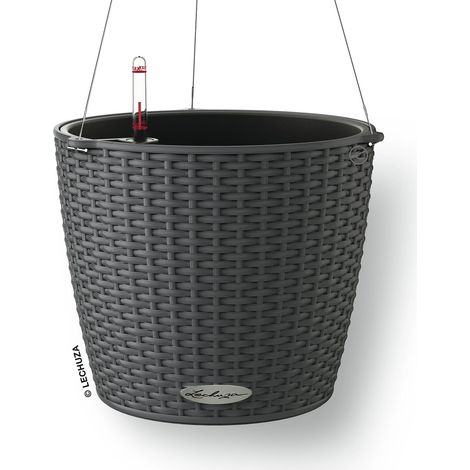 Lechuza Pflanztopf Nido Cottage 28 cm Kunststoff granit (1/5)