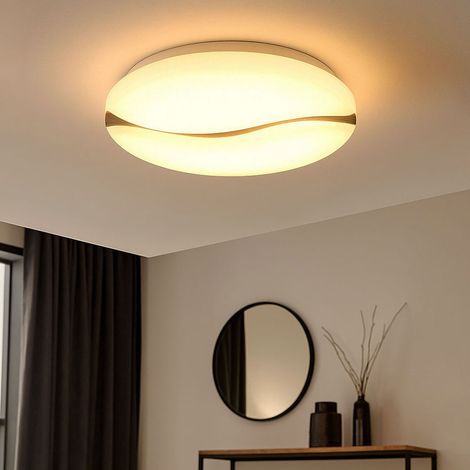 Deckenlampe Deckenleuchte Wohnzimmerlampe weiß LED Küchenlampe CCT LED D 39 cm