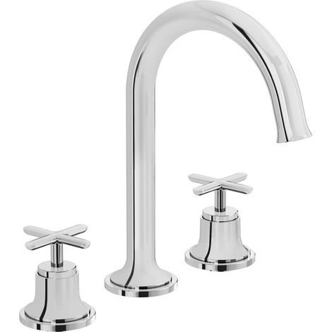 Vitra Origin Classic 3TH Basin Mixer Tap Deck Mounted - Chrome