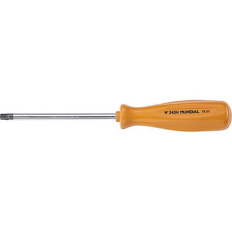 CACCIAVITE PER TORX CON FORO T x mm 10 x 80 - manico mm 77 x 21