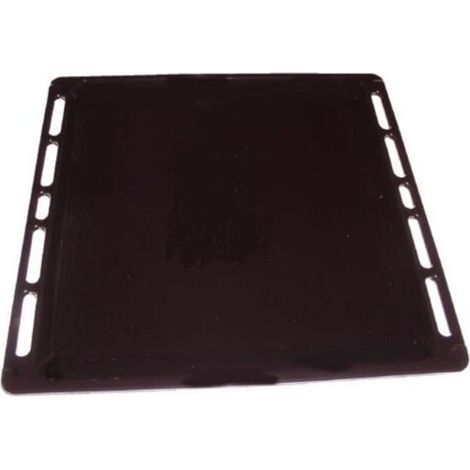 Lèche-frites emaille noire 403x389mm pour Cuisinière INDESIT C00078391 (1/2)