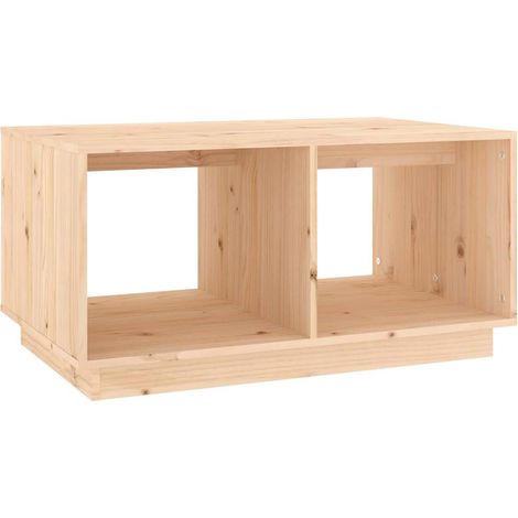 vidaXL Tavolino da Salotto 80x50x40 cm Legno Massello di Pino