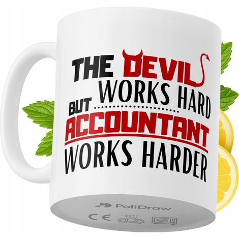 Lustige Kaffeetasse mit witzigem Textdesign für Buchhalter – ideal für Geburtstage, Namenstage und Feiertage. Hochwertige Tasse für besondere Anlässe im Büro oder Homeoffice. Farbe: Weiß, 330 ml. (1/5)