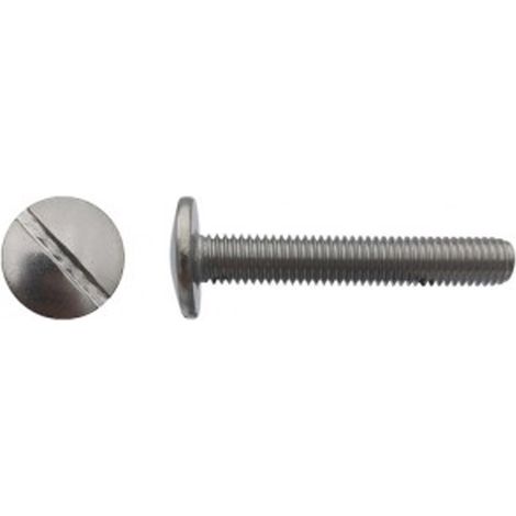 Vis poêlier tête ronde large fendue Inox A2 - 6 x 70 mm - BIVI (1/2)