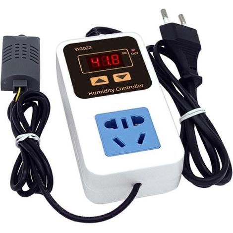 W2023 écran numérique humidity controller humidificateur humidification et dehumidification intelligent commande prise (1/5)