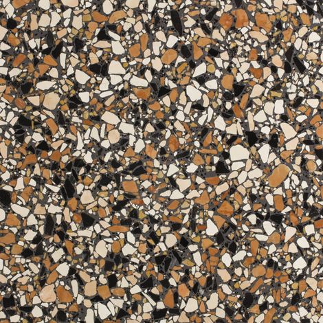 Véritable Carreau Terrazzo BROWNIE - collection TRADIZIONE 60x30 cm boîte de m2 Brillant / Poli - Gioia Materia