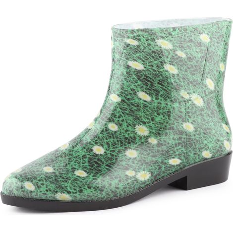 Ladeheid Bottines Bottes de Pluie Chaussure Femme LAZT201802 (Herbe, 39 EU)