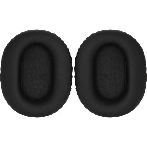 2 pièces Coussinets d'oreille Remplacement Cuir protéiné doux Isolation acoustique Mousse épaissie pour WH-CH710N WH-CH720N WH-XB900N Noir (1/5)