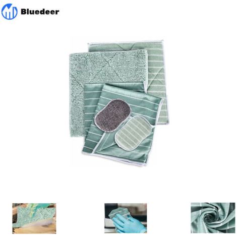 Chiffons Bambou Eponges Microfibres Vitres sans Traces sans Effort Lavettes Lingettes pour Laver Nettoyer Lustrer Faire Briller Surfaces Lisses Miroirs Verre Ecrans Lunettes Propres (1/5)