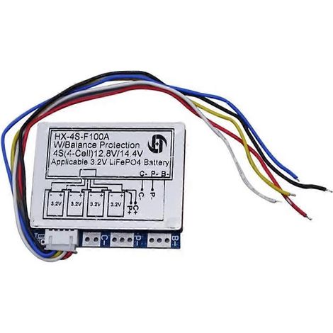 Carte de protection pour batterie lithium LiFePO4 4S 100A 12,8V (BMS) (1/4)