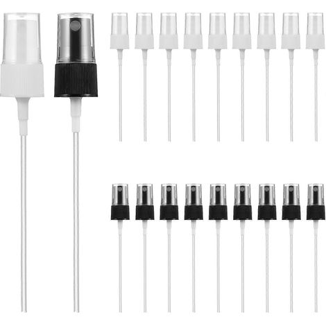 20 embouts de rechange pour flacons vaporisateurs de parfum à brume fine (10 noirs, 10 blancs)-10.00X2.00X1.50CM (1/3)