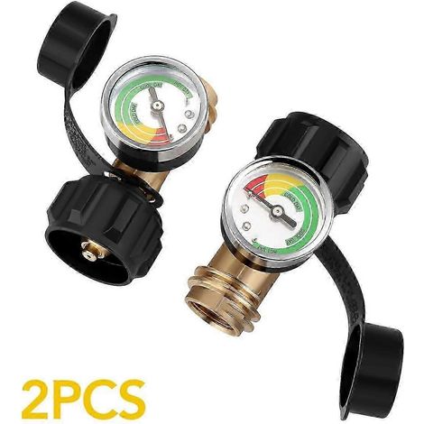 Indicateur de niveau de propane amélioré, pour bouteilles de propane de 5 à 40 lb avec raccord QCC1, compatible avec les bouteilles de gaz et les barbecues à gaz. (1/5)