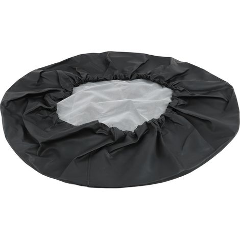 Housse de pneu de 15 pouces, en cuir PVC, imperméable et résistante à l'usure, noire, convient à la plupart des voitures. (1/5)