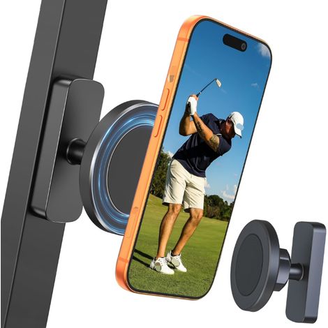 Porta telefono magnetico per carrello da golf, Geschikt voor MagSafe, per iPhone 12-17, non richiede base, accessorio per carrello da golf da uomo. (1/4)