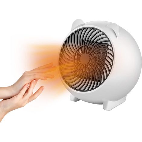 Dieser tragbare 500-Watt-Heizlüfter heizt schnell auf, verfügt über einen Überhitzungs- und Kippschutz, ist sicher und tragbar, energiesparend und eignet sich für Schlafzimmer und Büros.