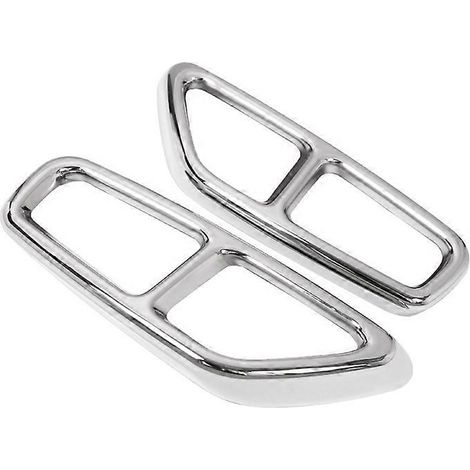 Accessoires de style automobile en acier inoxydable pour BMW Série 5 G30 2017-2018 : encadrement décoratif du silencieux d'échappement arrière (2 pièces). (1/5)