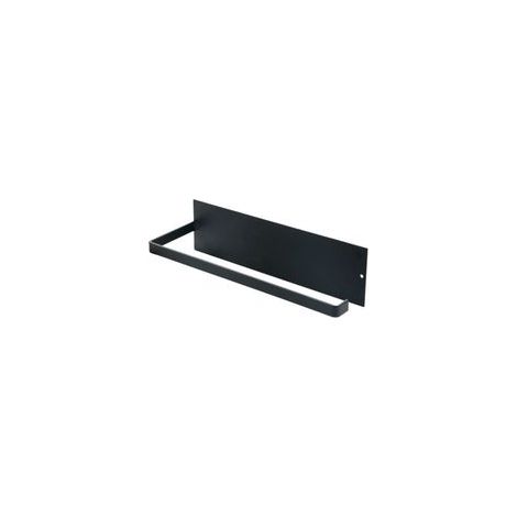 Soporte para rollo de papel de cocina, de pared o puerta, sin necesidad de taladrar (negro), para cocina, baño o dormitorio.