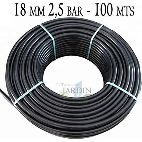 Tubo in Polietilene 18mm Tubo Agricolo 18mm 2,5 bar 100 metri Tubo per Irrigazione 18mm Tubo da Irrigazione 18 mm