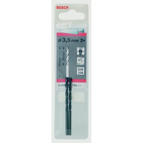 Bosch 2608577160 HSS Twist PointTeQ Drill Bit 3.5mm(2) BPA608577160