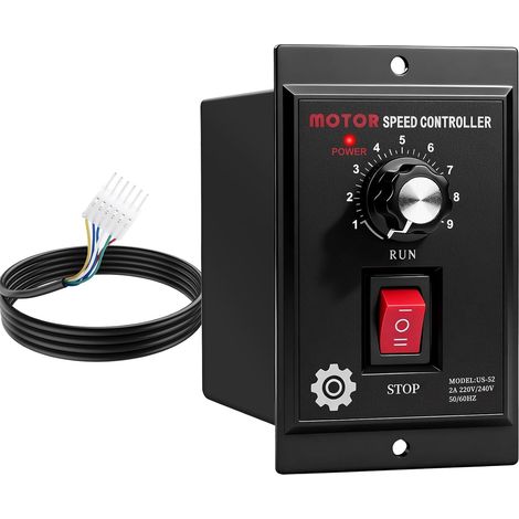 Variateur de Vitesse pour Moteur 220v 400W Régulateur de Vitesse du Moteur Monophasé Régulateur de Tension 220v Marche Avant/arrière Compatible avec les Moteurs des Séries YYDJ YCJT YYCJ et YCJFK (1/5)