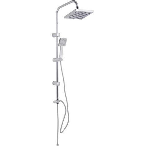 Set Colonna Doccia Quadra Cromata - 1 Getto