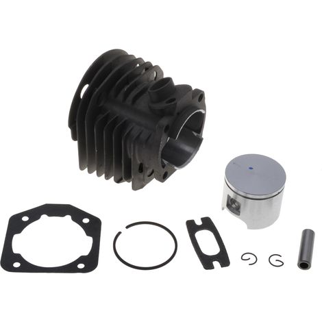 Jardiaffaires – Cylindre piston 46mm pour Husqvarna 50, 51, 55 – Kit complet avec segments, joints et axe – Remplace 503609171 sans modification (1/3)