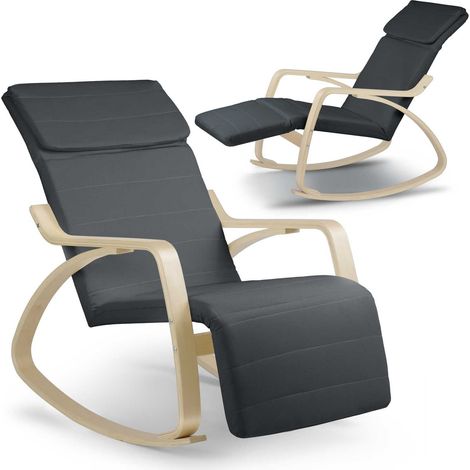 Luxury rocking chair Suzi - gray (1/5)