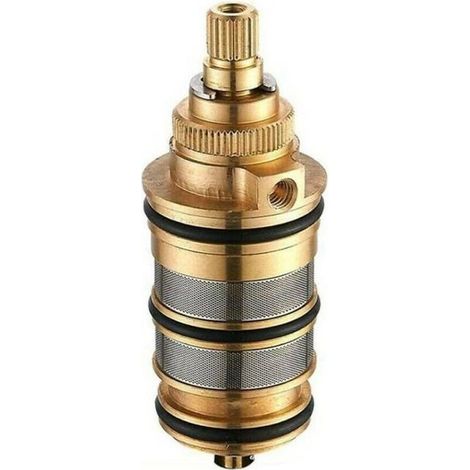 Ouylaf Cartouche thermostatique en laiton pour mitigeur de douche Plage de température 20 à 50 °C Installation par emboîtement Compatible avec douches barre (1/5)