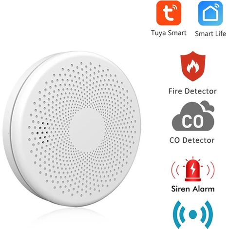 Tuya Rilevatore di Fumo e Monossido di Carbonio Smart WiFi
