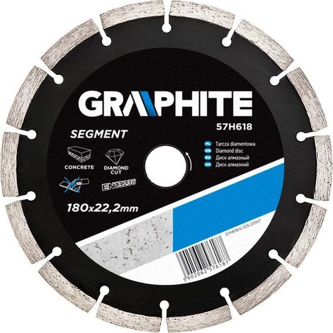 Graphite Segmentierte Diamanttrennscheibe in 180 mm x 22,2 mm